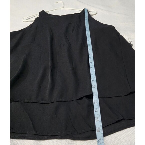 Zac And Rachel sleeveless Top with layers For Women Size Large Black Color B1 - Picture 6 of 12